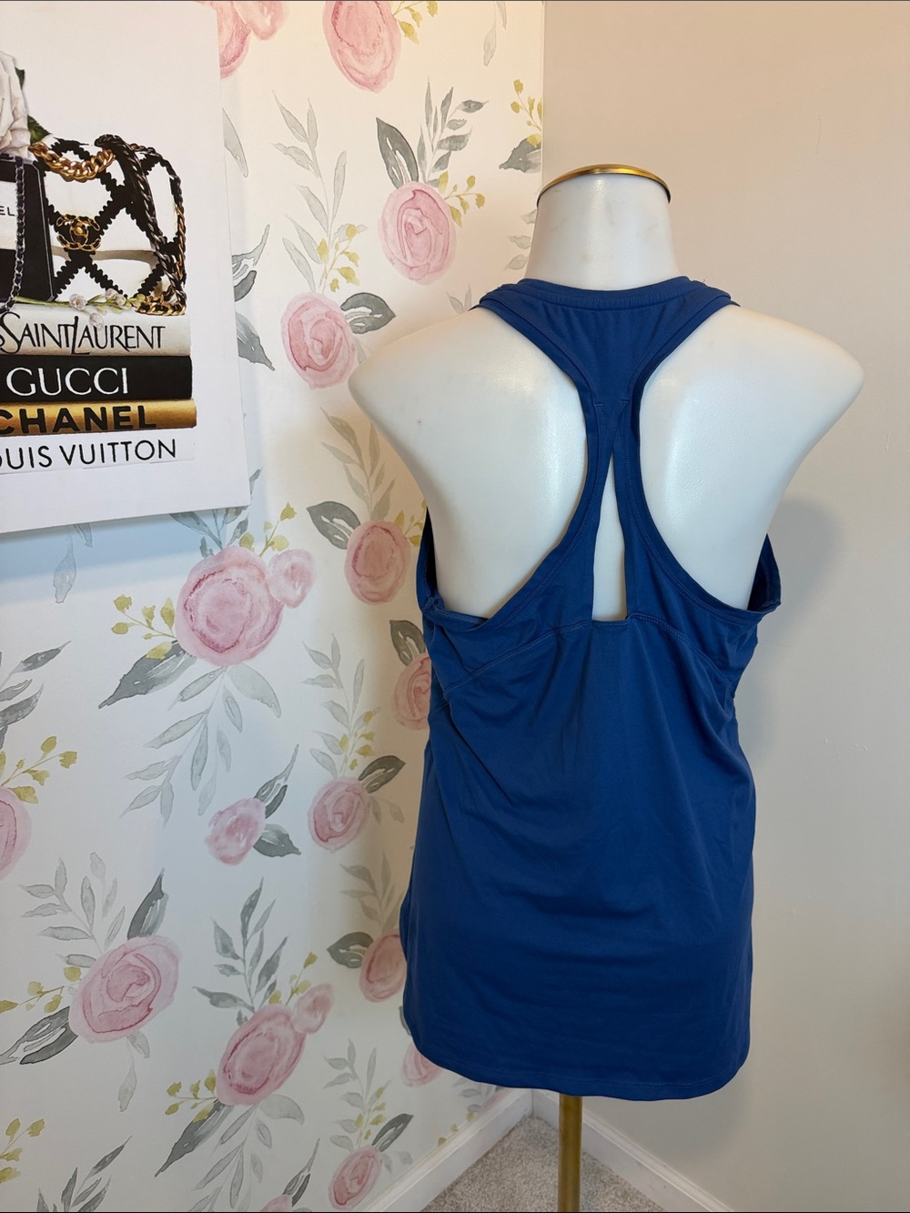 Athleta Royal Blue Racerback Tank Top - Picture 3 of 4
